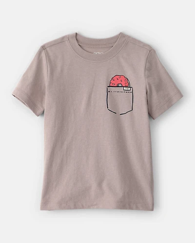 Toddler Boy Donut Graphic Tee - Brown