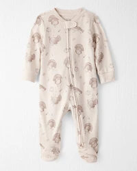 Baby Organic Cotton Sleep & Play Pyjamas Autumn Grove Print