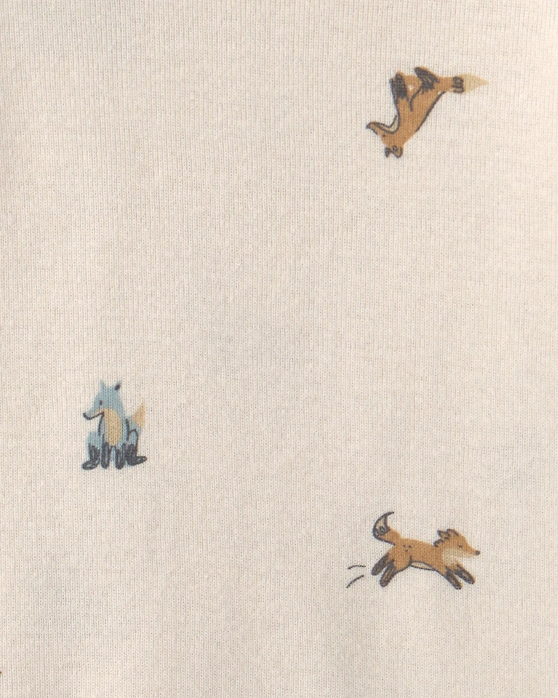 Baby Boy 3-Piece Fox Teddy Fleece Layering Set - Blue
