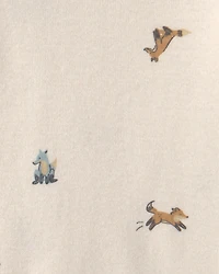 Baby Boy 3-Piece Fox Teddy Fleece Layering Set - Blue