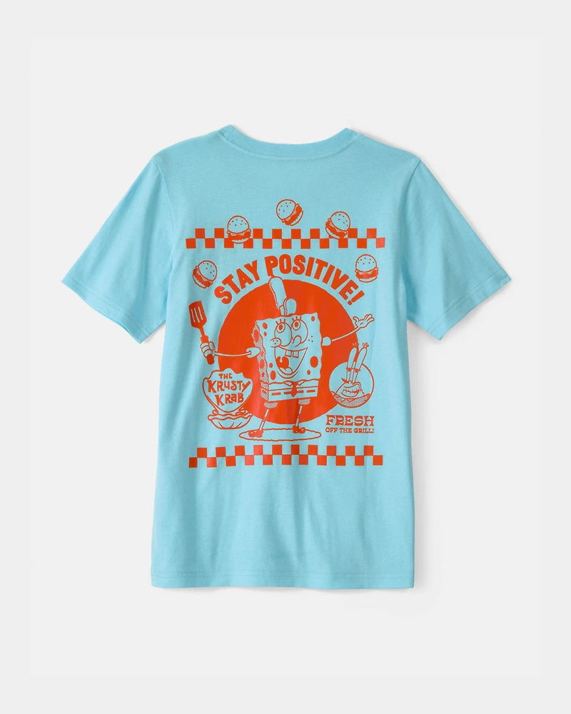 Boys Nickelodeon Spongebob Squarepants Graphic Tee - Blue