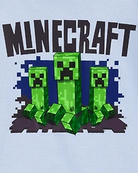 Boys Minecraft Snug Fit Cotton 2-Piece Pyjamas - Blue