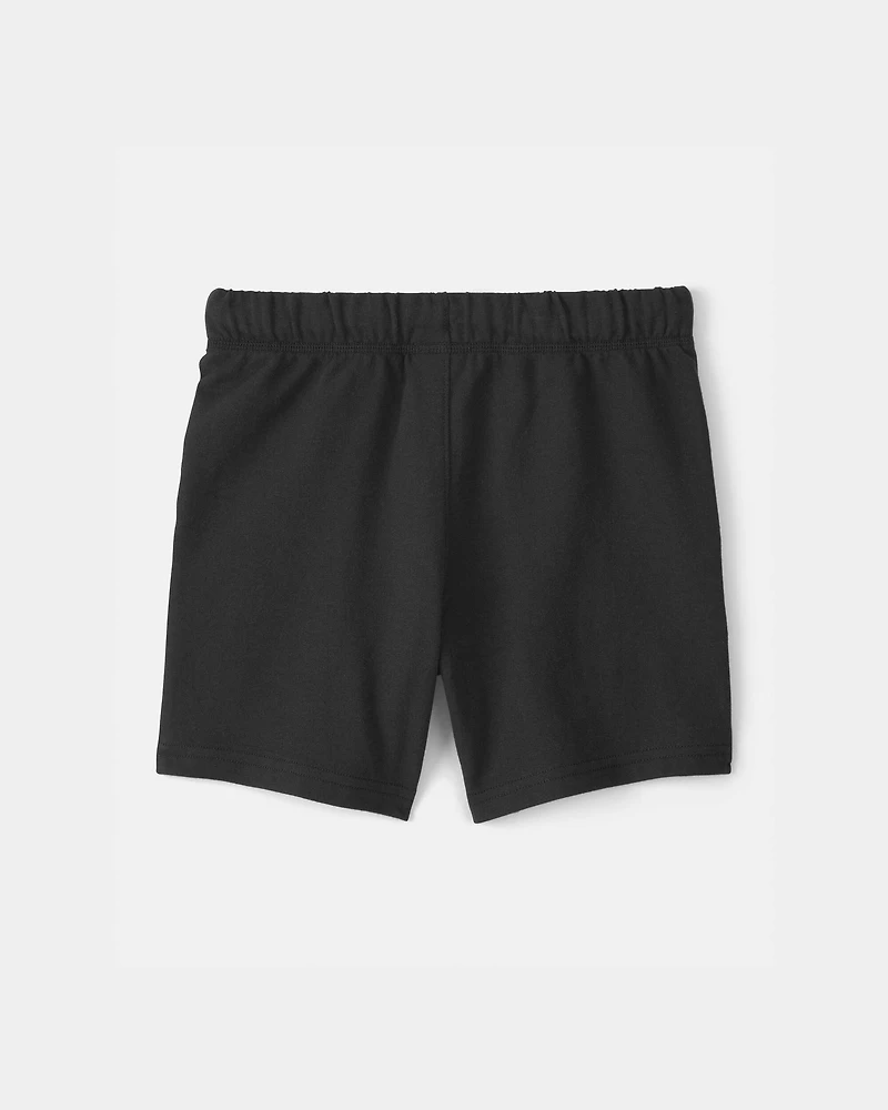 Boys French Terry Shorts - Black