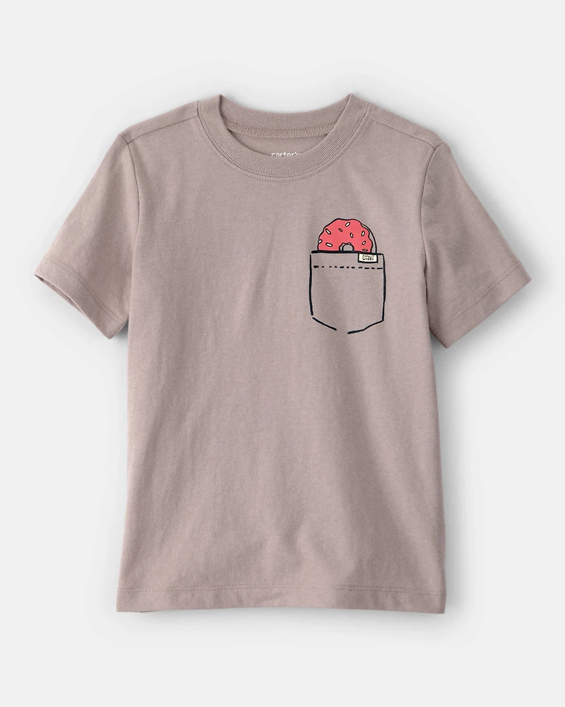 Toddler Boy Donut Graphic Tee - Brown