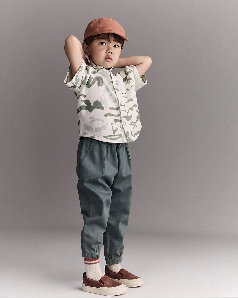 Toddler Boy Jogger Pant - Olive