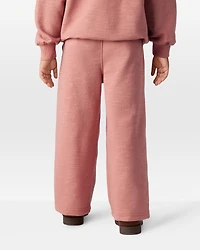 Toddler Girl 100% Cotton Wide-Leg Pants - Pink