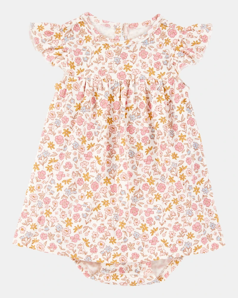 Baby 2-Piece Bodysuit Dress & Cardigan Set