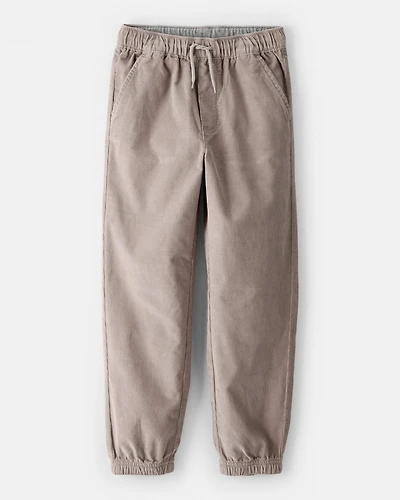 Boys Corduroy Joggers - Grey
