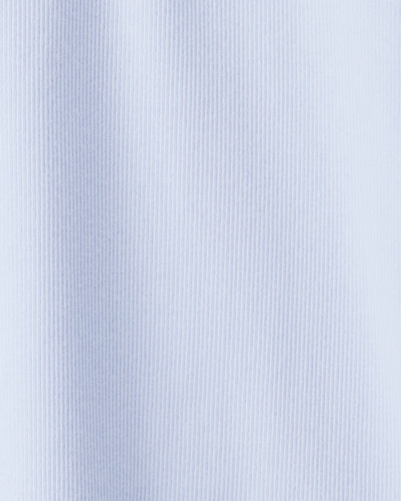 Girls Mock Neck Long-Sleeve Top - Blue