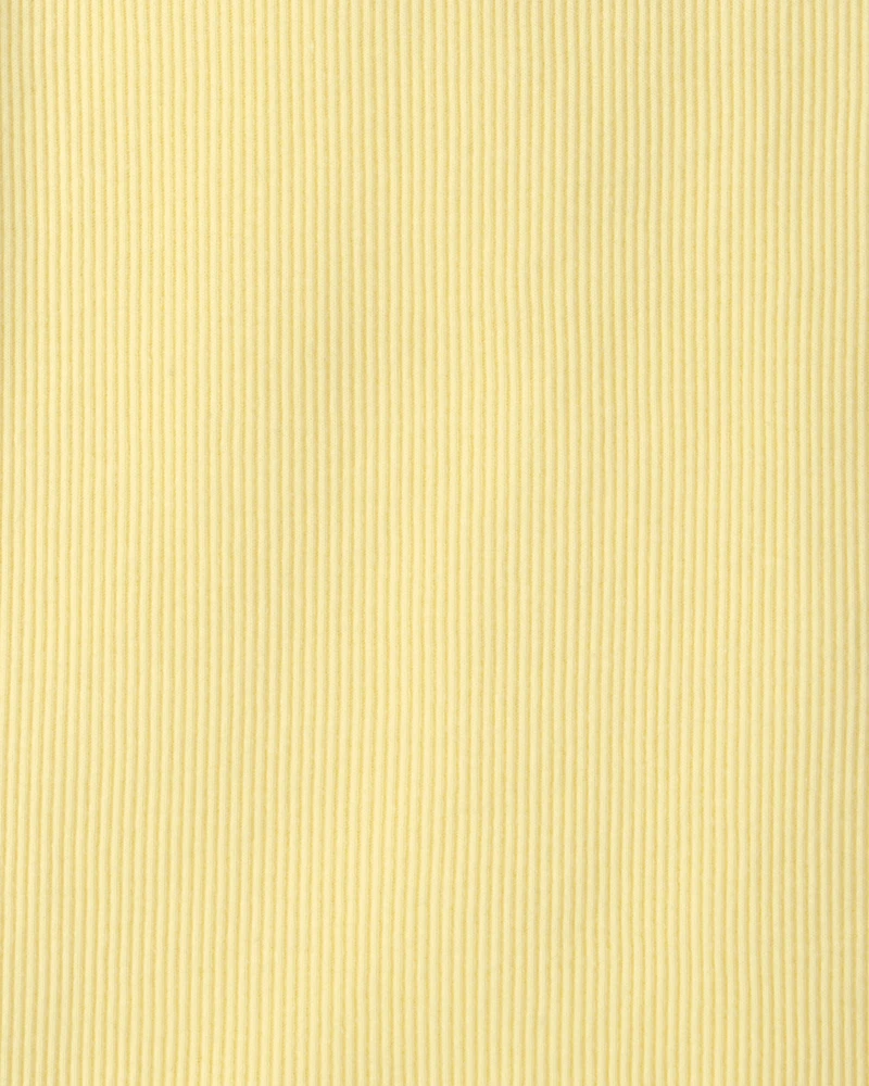 Girls Rib Top - Yellow