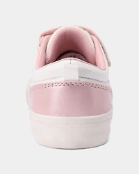 Toddler Girl Love Casual Sneakers - White/Pink