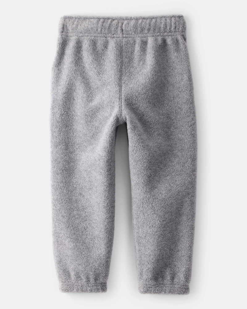 Toddler Boy Fleece Joggers - Grey
