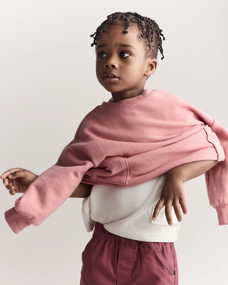 Toddler Otter Sweatshirt™ with Pockets - Pink