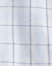 Toddler Boy Plaid Button-Down Shirt - Blue