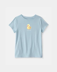 Girls Duck Graphic Tee - Blue