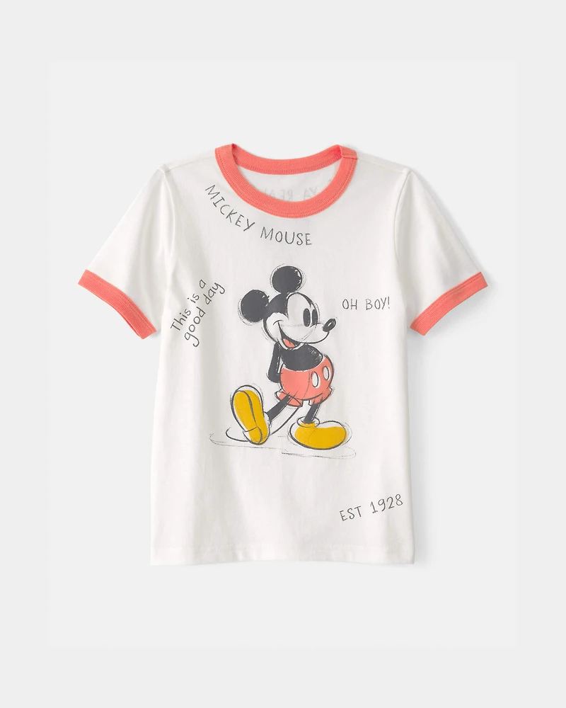 Toddler Disney© Mickey Mouse Graphic Tee - White