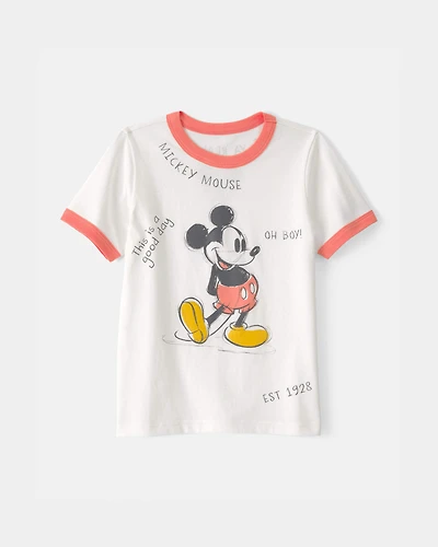 Toddler Disney© Mickey Mouse Graphic Tee - White