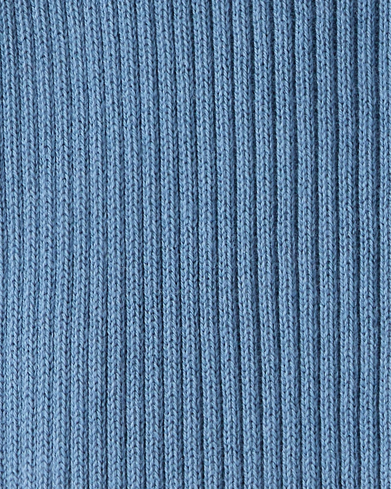 Baby Organic Cotton Ribbed Sweater Knit Jumpsuit