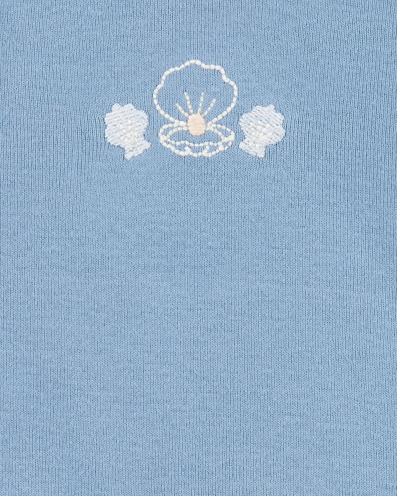 Baby 3-Piece Seashell Little Character Set® - Blue/Cream