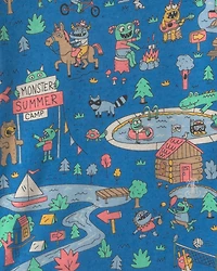 Toddler Boy 2-Piece Monster pyjama Set - Blue