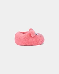 Girls Cozy Monster Slippers - Pink