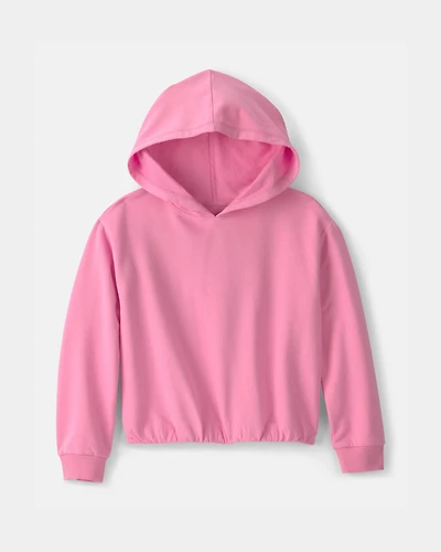 Girls French Terry Hoodie - Pink