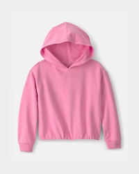 Girls French Terry Hoodie - Pink
