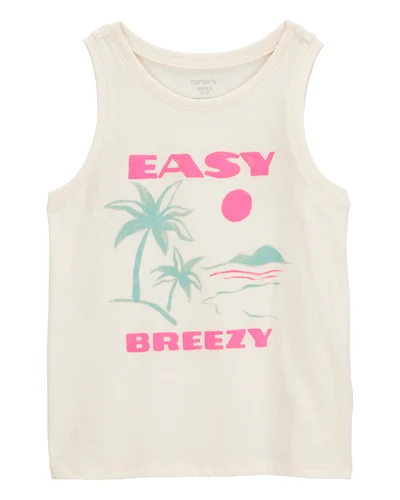 Kid Palm Tree Vintage Muscle Tank