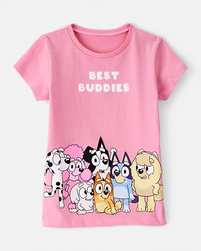 Toddler Girl Bluey Best Buddies Short-Sleeve Graphic Tee - Pink
