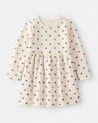 Toddler Girl Holly Knit Dress - Cream