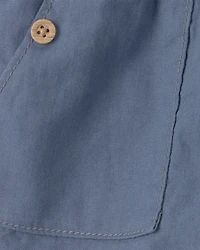 Baby Boy 2-Piece Plaid Shirt & Pant Set - Blue