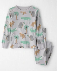 Toddler 2-Piece Organic Cotton Pyjama Aussie Friends Print