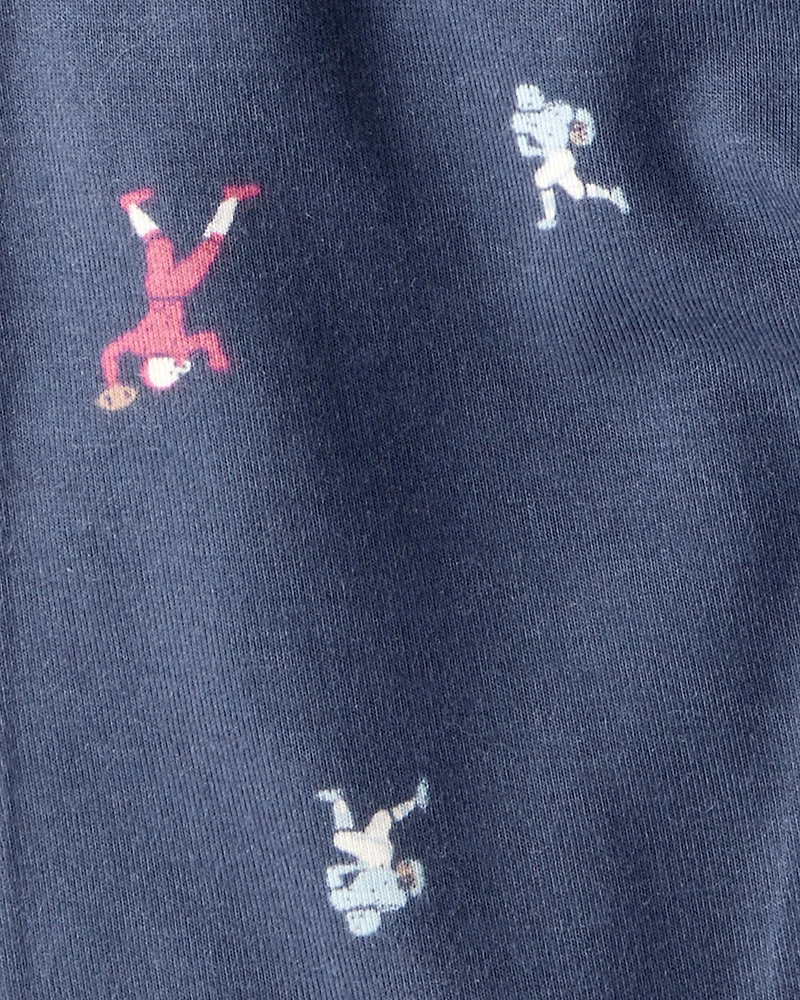 Baby Boy 2-Piece Football PurelySoft Pull-On Pants - Navy/Grey