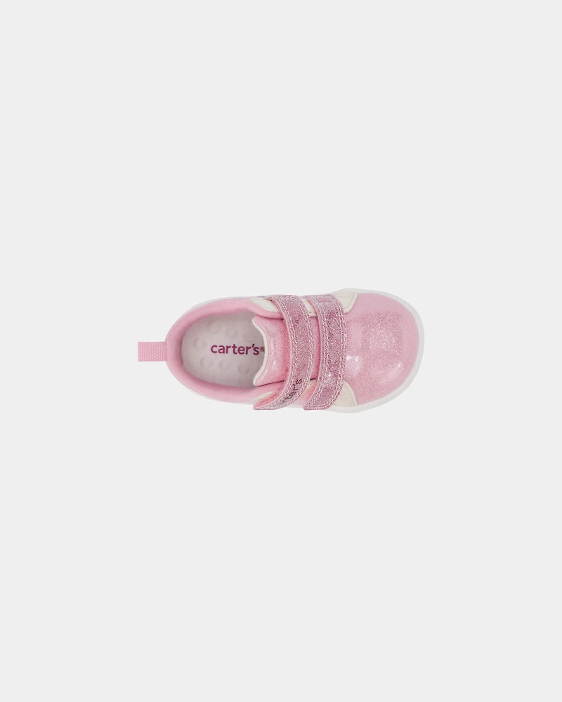 Baby Girl Every Step® First Walker Shimmer Sneakers - Pink