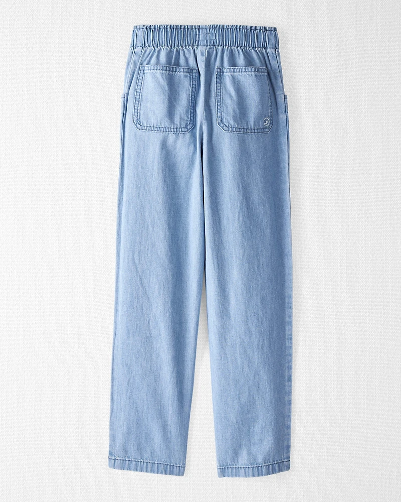 Kid Organic Cotton Chambray Pants