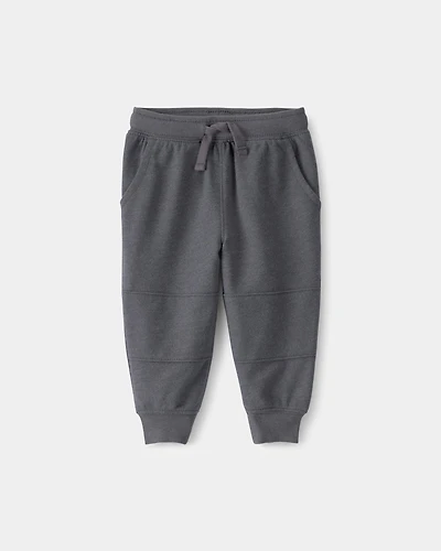Baby Boy French Terry Joggers - Grey