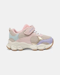 Toddler Girl Athletic Sneakers - White/Pink