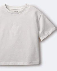 Toddler Rolled Cuff Tee - Cream