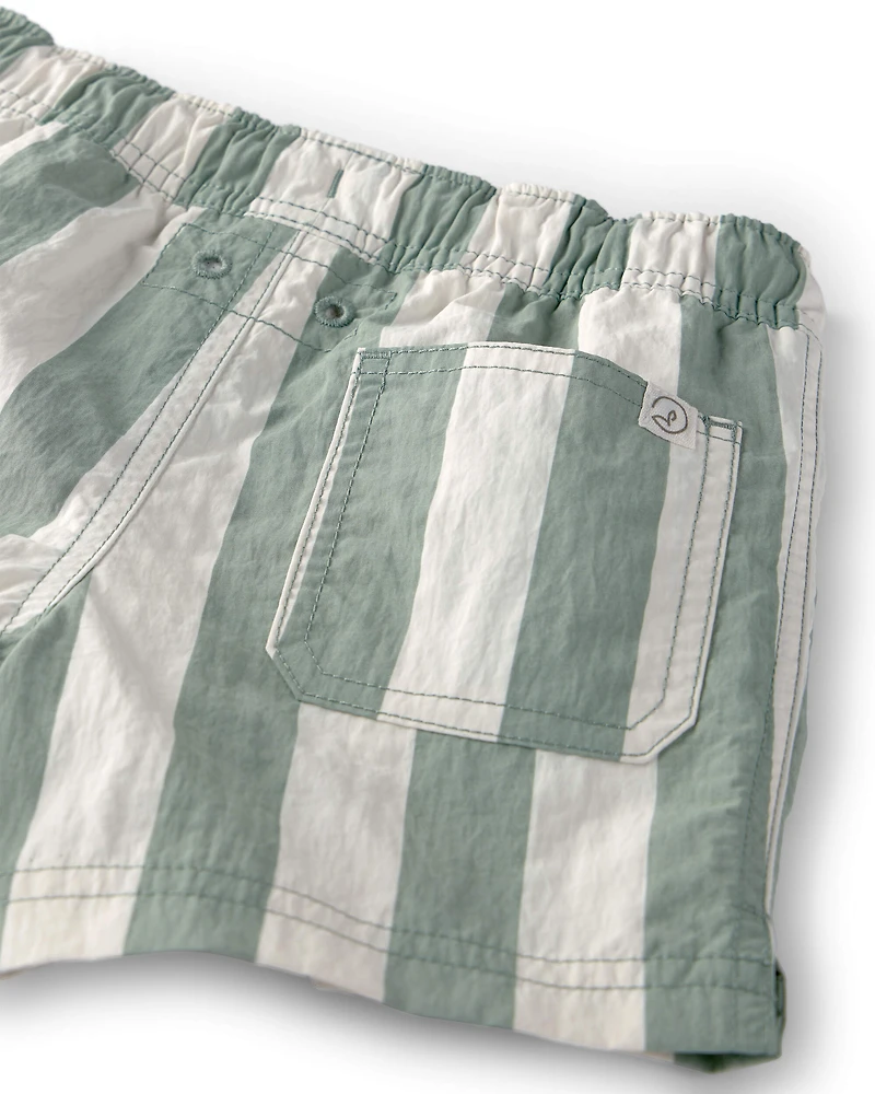 Baby Boy Recycled Swim Trunks Stripes