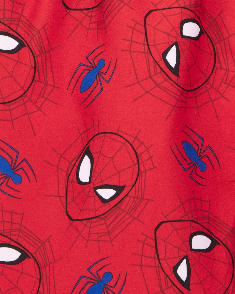 Kid 2-Piece Spider-Man Rashguard & Swim Trunk Set