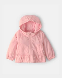 Baby Girl Mid Weight Pink Peplum