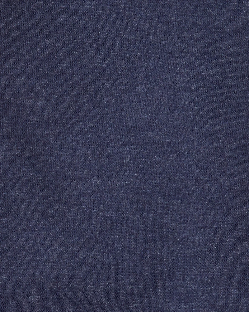 Boys Long-Sleeve Hooded Zip-Up Jacket - Navy