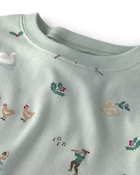 Baby 2-Piece Organic Cotton Pyjamas 12 Days of Christmas Print