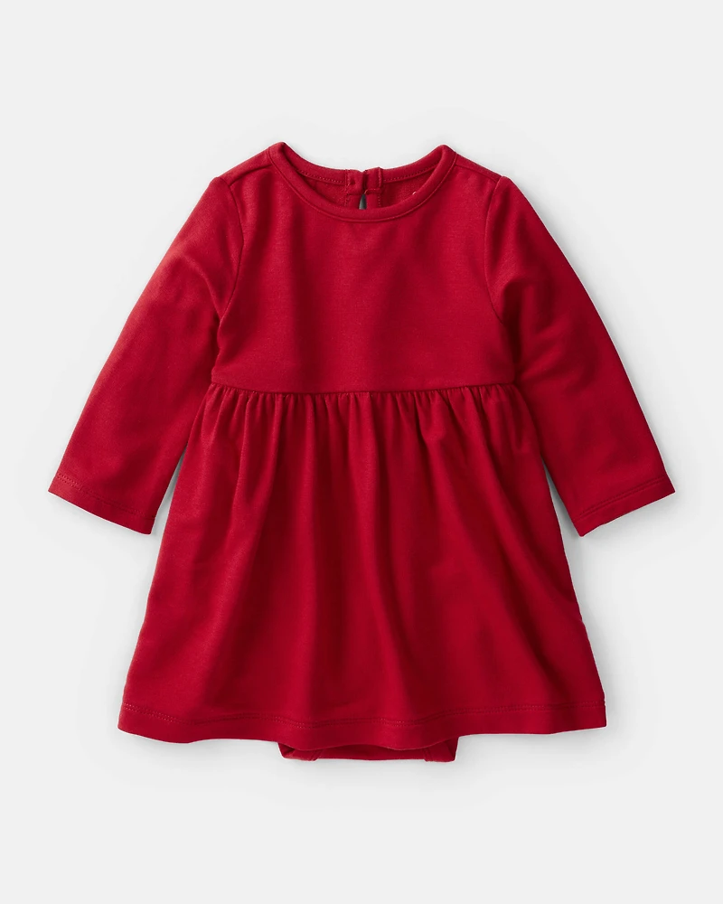 Baby Girl PurelySoft Bodysuit Dress - Red
