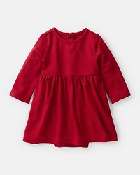 Baby Girl PurelySoft Bodysuit Dress - Red