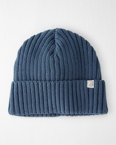 Toddler Organic Cotton Sweater Knit Beanie