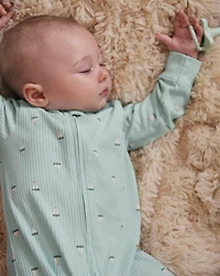 Baby Boy Sailboat 2-Way Zip Sleeper - Green