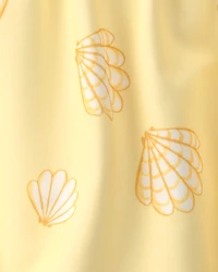 Baby Girl 1-Piece Shell Swimsuit - Yellow