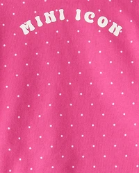 Baby Girl DayDream Fleece Mini Icon Pullover & Pant Set - Pink