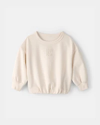 Baby French Terry Pullover Sweatshirt - Cream